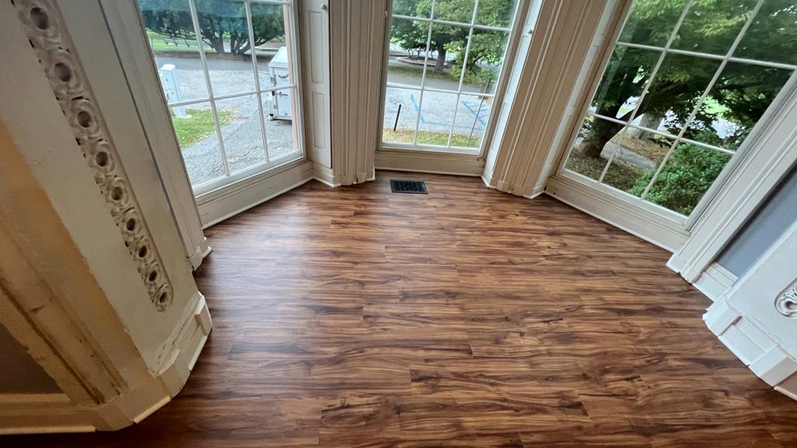 Finished hardwood floor by MD Flooring Solutions